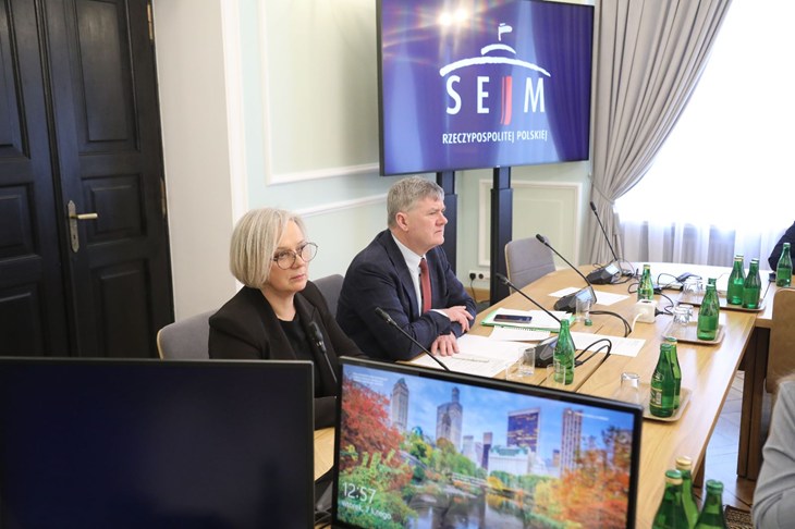 Sala podczas spotkania podkomisji