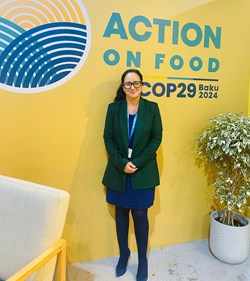 Andrea Perez z naszej fundacji przy naszym centrum Action for Food